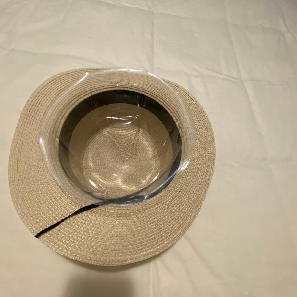 Women's French-Style Wide Brim Summer Sun Hat with French Lace Bow NEW - Picture 5 of 6